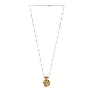 [공용 일루미네이티드 아이 메달리온 네 FJ1590 ABRZ 24GOLD