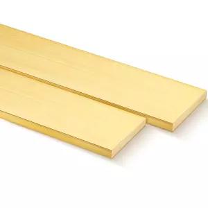 히카러 2피스 1/4 x 2 C360 황동 플랫 바 블랭크 6 긴 직사각형 시트 공예 취미용 플레이트 밀 스톡 솔리드