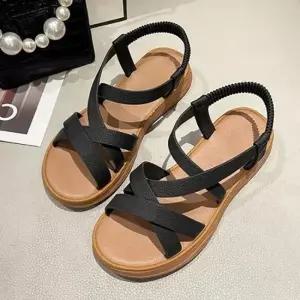 가을 여성 스트랩 샌들신발 빅사이즈 플랫 여자샌들