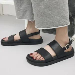 스트랩샌들 가을 통굽 슬리퍼 샌들 여성 여름샌들 힐