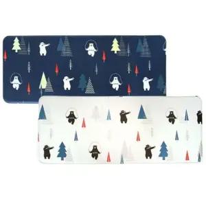 곰돌이 양면 쿠션 매트 중형 1P 주방 현관 발매트 신발장매트