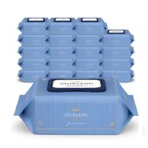 시그니앙 생분해 더블루 물티슈 77매 20팩 엠보싱 아기물티슈 저자극 가정용 유아물티슈 필수템 선물