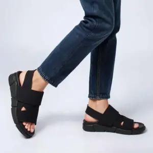 남녀공용 샌들 스판밴드 쿠션아웃솔 스트랩샌들 오픈토 발편한신발 키높이샌들