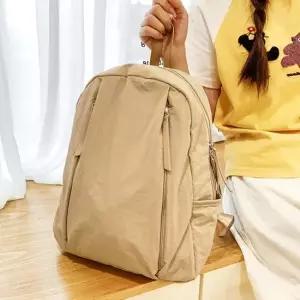 여자 데일리 가방 진베이지 여성 여성백팩 여자백팩 무지 여성백팩 여자백팩 대학생백팩