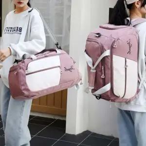 헬스 여행용가방 여행용보스턴백 다크핑크 가방 짐 백팩 옷 용 여행 여행용보스턴백