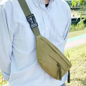 허리 크로스 힙색 베이지 여행 가방 힙색 허리가방 허리가방 남자힙색 여자힙색