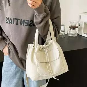 백 아이보리 데일리 나일론 나일론크로스백 나일론숄더백 가방 여성 나일론크로스백