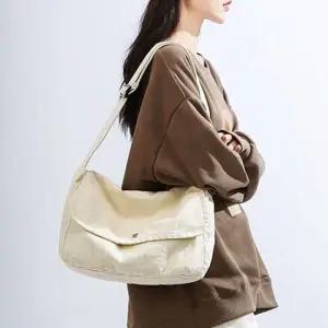 캔버스 대 아이보리 여성 학생 가방 숄더 핸드폰가방 여행용크로스백 핸드폰가방