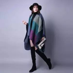 TBZ 루즈핏 여성 숄-인디고마린 데일리룩 가을코디 심플룩