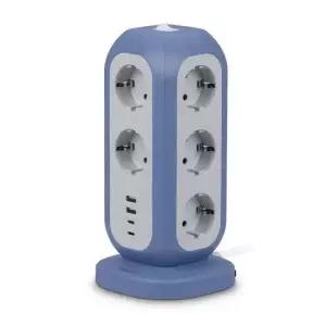 USB멀티탭 대용량 멀티탭 전기콘센트 15구 / 충전기 타워형
