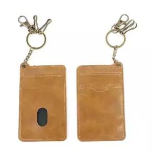 열쇠고리 브라운카드지갑 브라운 카드지갑 슬림 가죽