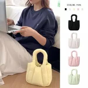 포올 패딩 미니 토트백 체인 크로스백 FA574 (5color)