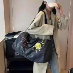 러블리 프린팅 포인트 기내용 대왕 보스턴백 보스턴백