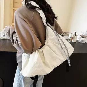 데일리 연베이지 여성 나일론 보부상 반달숄더백 여성숄더백 가방 반달숄더백 여성숄더백