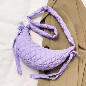 퍼플 여행 핸드폰가방 여행용크로스백 여성 백 핸드폰 퀄팅 가방 핸드폰가방