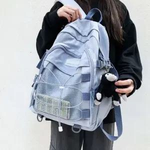 블루 데일리 백팩 가방 캐쥬얼 직장인 여성백팩 여자백팩 여성백팩 여자백팩 대학생백팩