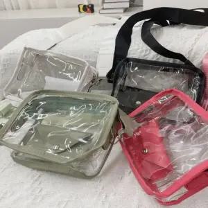 투명가방 사각 물놀이 비치백 미니크로스백 물놀이가방 물놀이백 투명가방 투명백