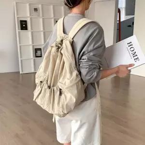 데일리 스트링 포켓 백팩 바스락가방 나일론백팩 스트링백팩 나일론스트링백팩