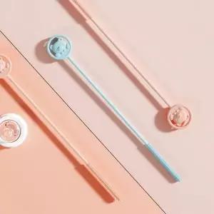 [하프클럽/]실리콘 재사용 빨대 청소용 브러쉬 솔