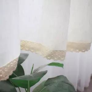 주방 린넨커튼 바란스 커튼 가림막커튼 150x45cm 주방 커튼
