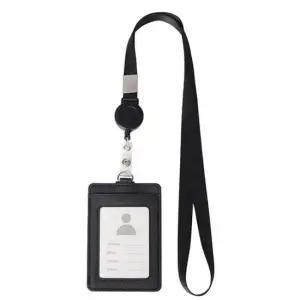 TBZ 릴홀더 목걸이형 지갑형 사원증케이스 블랙 명함보관