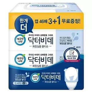 [깨끗한나라]고품질 TBZ 깨끗한나라)닥터비데(3 1입) 비데티슈 비데휴지 화장실물티슈 WFLYTKO