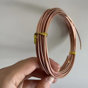 호환 5m 길이 2 0mm 순수 구리선 12 게이지 무도금 단단한 원형 구리 길이 16 4피트 전자 제품 및 DIY 프로젝트용 한