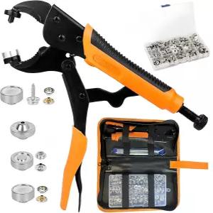 금속 스냅 플라이어 세트 3개의 다이와 60개의 스테인리스 스틸 포함된 핸드 패스너 도구 보트 커버 캔버스