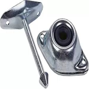 JR 제품 10284 플런저 도어 홀더 - 스트레이트 3인치 실버