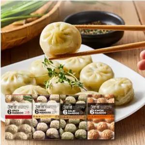 애슐리 빙글만두 4팩 세트 (갈비 고추 고기 김치)