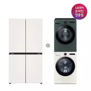 LG 매직스페이스 냉장고 + LG 트롬 세탁기건조기 세트 (T875MEE111 + FX24ENR-GNG)
