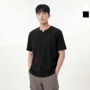 웨스트우드 남성 에리변형 우븐 라운드티_WO2MCTR435