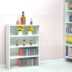 드림퍼니처 베스트780 유리문 깊이19cm 4단 CD장식장 3단 DVD수납장 피규어진열장 다용도 유리장식 틈새장 미니카 장난감 소품장