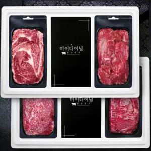 횡성한우 감사1호 (등심+안심채끝+불고기+국거리) 1.6kg 소고기 어버이날 카네이션 부모님 한우 선물세트