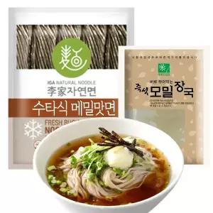 이가자연면 수타식 메밀국수 + 즉석모밀장국(5인분)