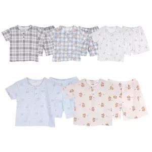 필굿 남아동 쿨 냉감 엠보 반팔 반바지 여름잠옷세트 유아 주니어 유치원 초등 중학생 패밀리룩 파자마파티