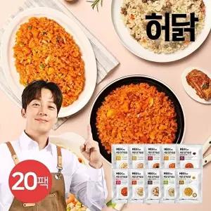 [허닭]닭가슴살 곤약볶음밥 250g 10종 20팩