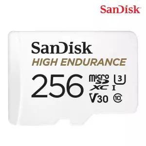 (특 가) 샌디스크 MicroSDXC High Endurance 256G U3 4K V30 QQNR ST1