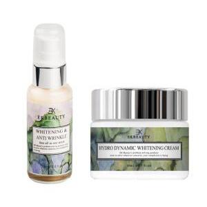 이케이뷰티 미백 주름 올인원세럼+ 강력 미백크림 2종세트 기미 검버섯 잡티 주름 개선