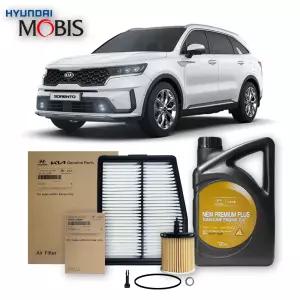 쏘렌토하이브리드 MQ4 (20-26년식) 현대모비스 정품 순정엔진오일 3종세트 0W20 4L