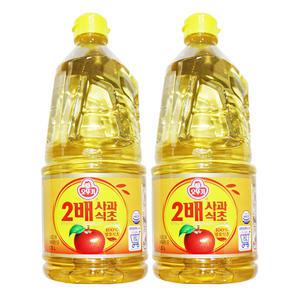 오뚜기 2배 사과식초 1.5L 2개 식초