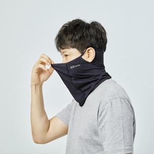 귀걸이형 자외선차단 마스크 하이크 넥 스카프 페이스 케이투 블랙야크