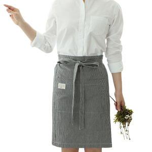 네이처데코 랩 허리 앞치마 블랙, 1개