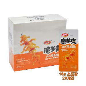웨이롱 마라맛 곤약 한박스 20개 18G씩 총360G 라티아오 중국간식 중국식품