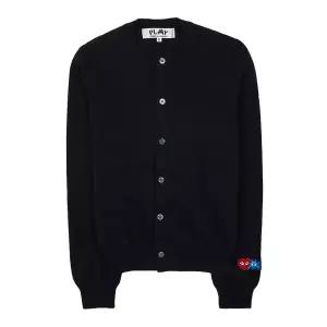 [롯데백화점]꼼데가르송 픽셀 로고 패치 가디건 P1N087 BLACK