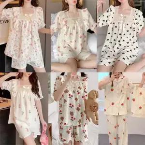 여름잠옷세트/나시잠옷/반팔/수면/프릴/반바지/주니어/여성/상하세트/이지웨어/홈웨어/커플/해외여행/바캉스/휴가