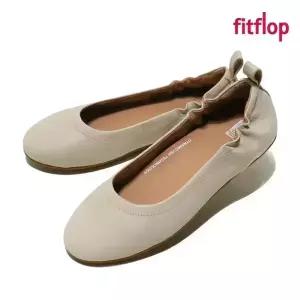 핏플랍 여성 알레그로 레더 플랫슈즈 발레리나 스톤베이지 Q74-A20