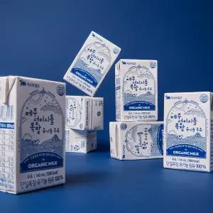 [롯데백화점]미스터밀크 제주 성이시돌 목장 유기농 우유 멸균우유(140ml x 24입)