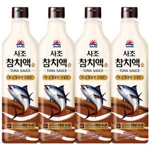 사조 참치액 순 900g x 4개 / 조미료 양념 액젓