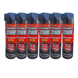 컴배트 스피드 에어졸 500ml 6개 바퀴벌레약 살충제 스프레이